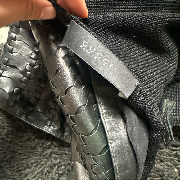 Gucci Vintage Leather Tank Top with Knit Back - Picture 2 of 7
